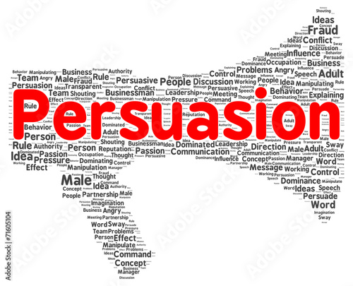 Persuasion word cloud shape #71605104