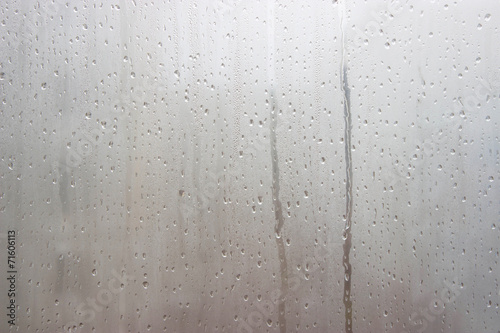 background on glass dew drops of water