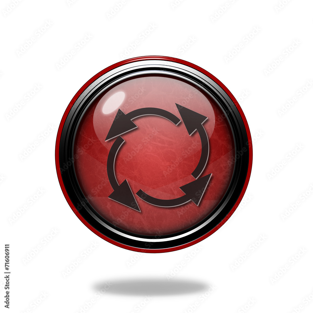 recycle circular icon on white background