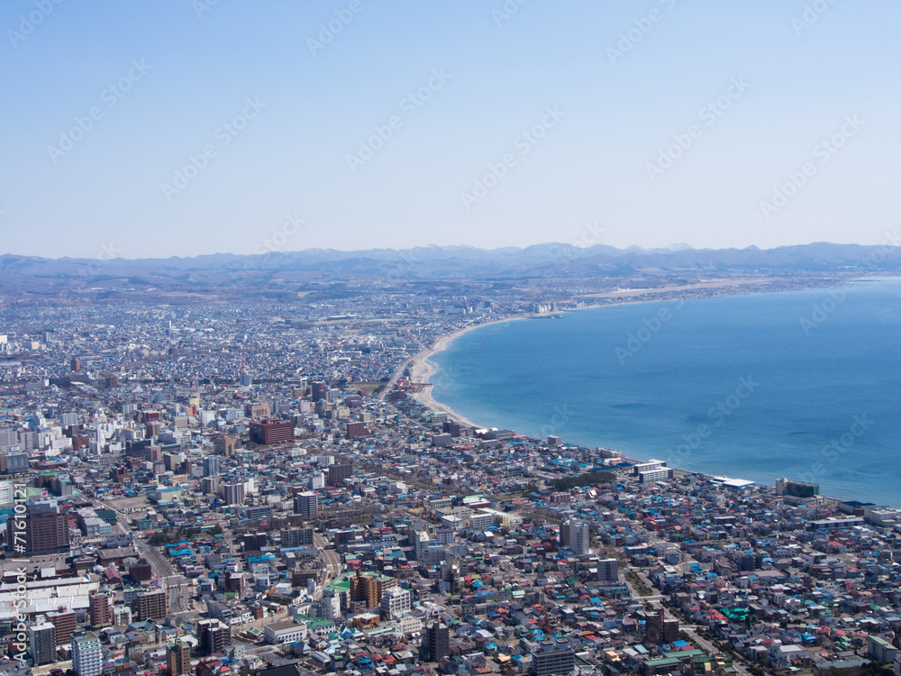 Fototapeta premium View of Hakodate cityscape,Hokkaido, Japan