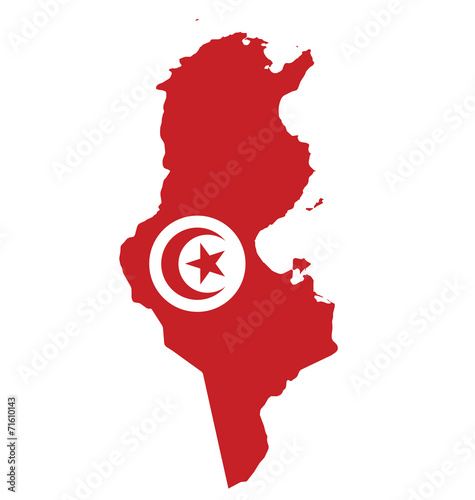 Flag of Republic of Tunisia photo