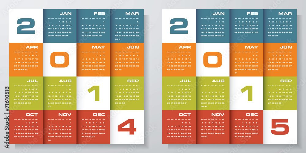 collection of simple editable vector calendar 2014-2015 collection of simple editable vector calendar 2014-2015