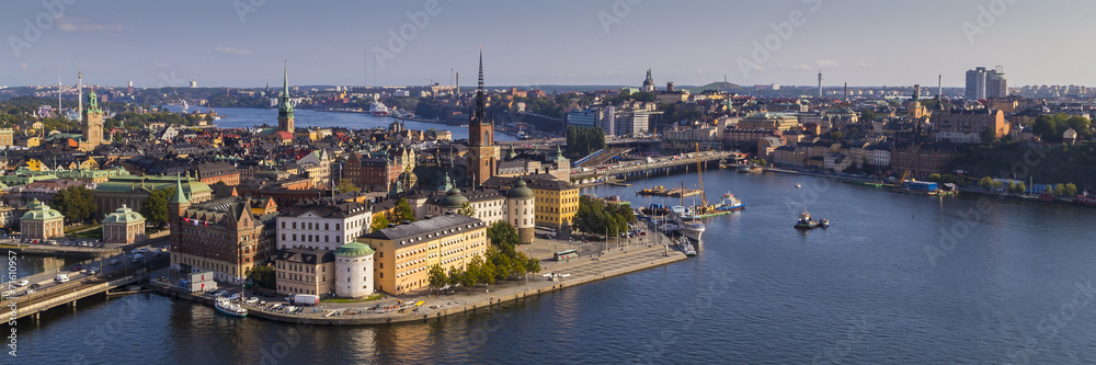 View of Gamla Stan in Stockholm from the Stadshuset tower