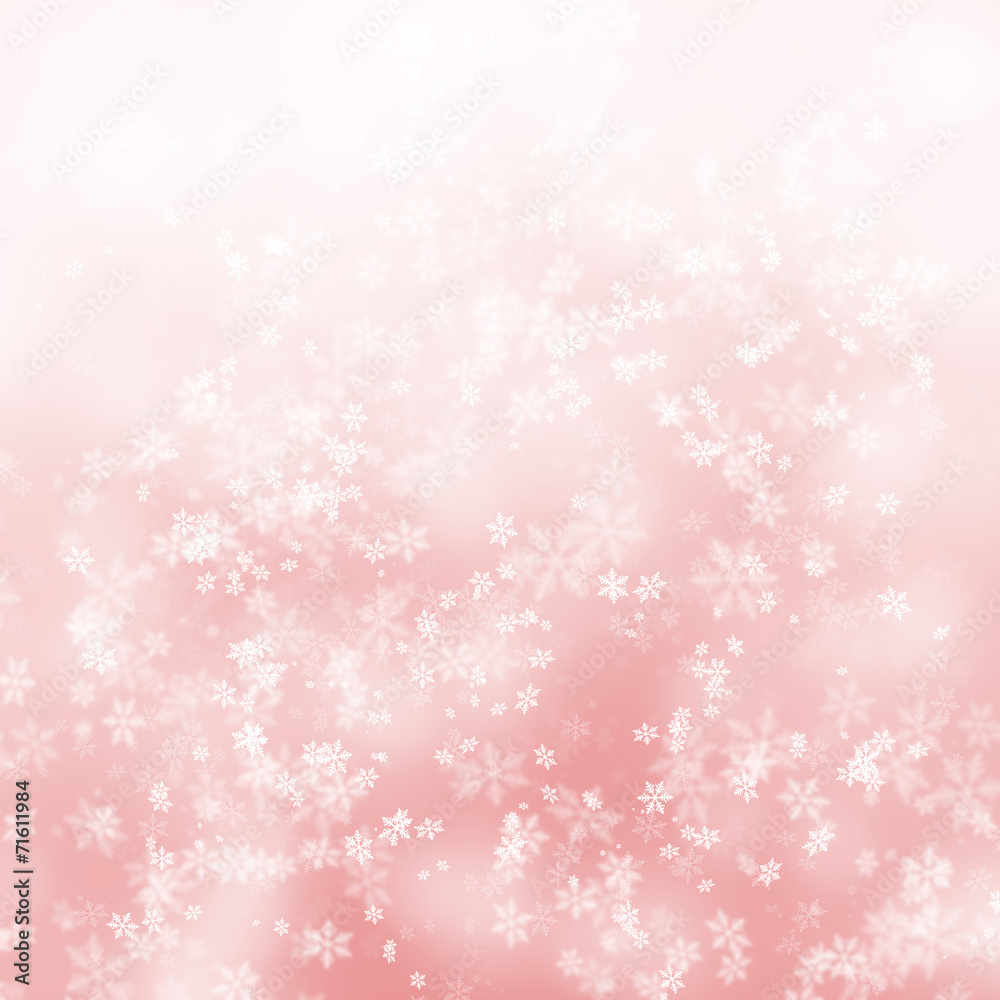 Simple abstract snowflake background