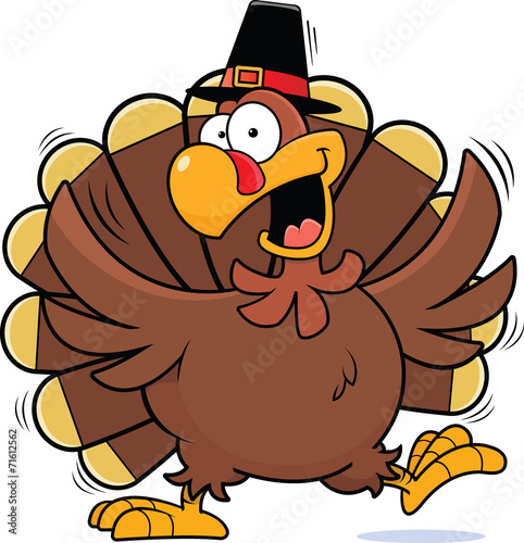 Cartoon Happy Turkey