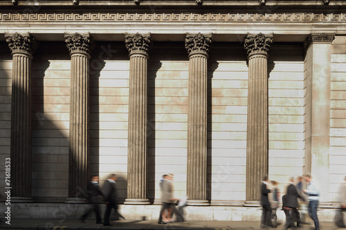 Photography Business people with Bank England