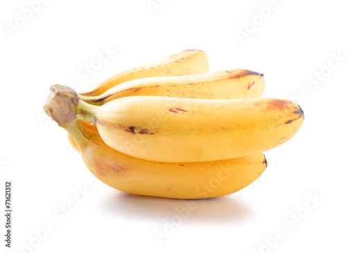 banana on white