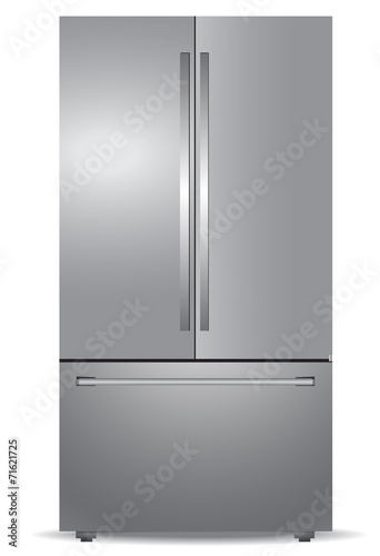 Steel french door refrigerator