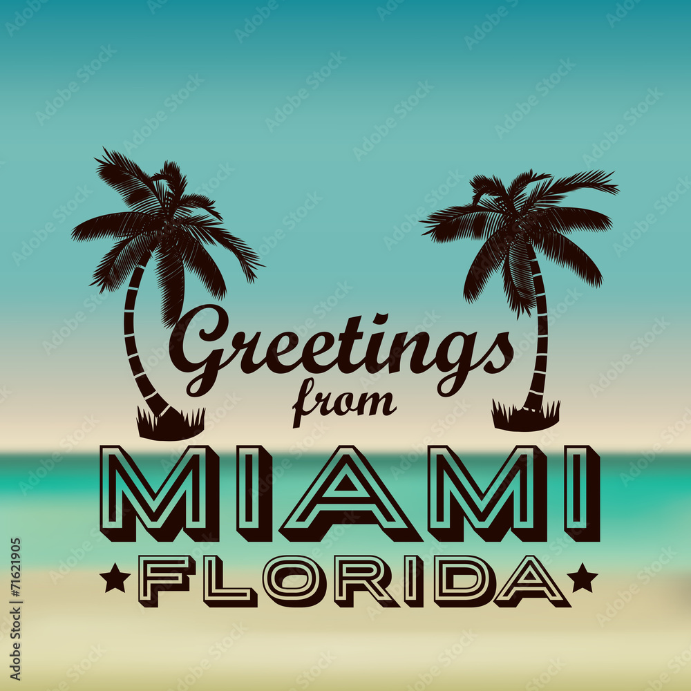 Fototapeta premium Miami design