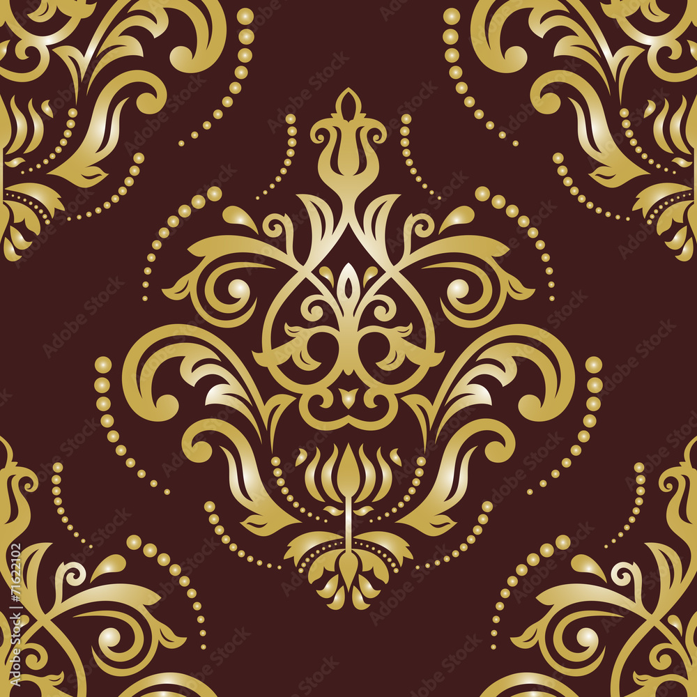 Orient Seamless Vector Pattern. Abstract Background Orient Seamless Vector Pattern. Abstract Background