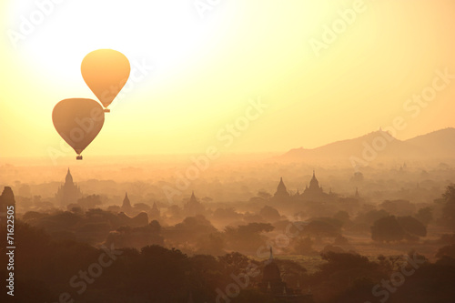 Silhouette of Hot Air Balloons
