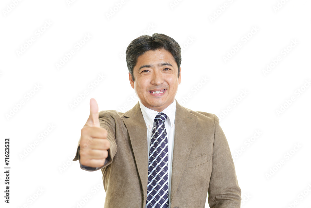 笑顔のビジネスマン