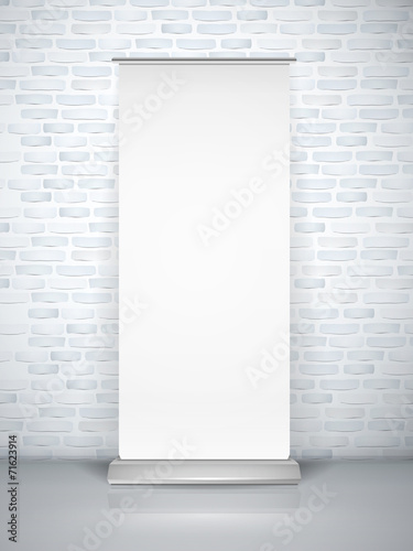 blank roll up banner