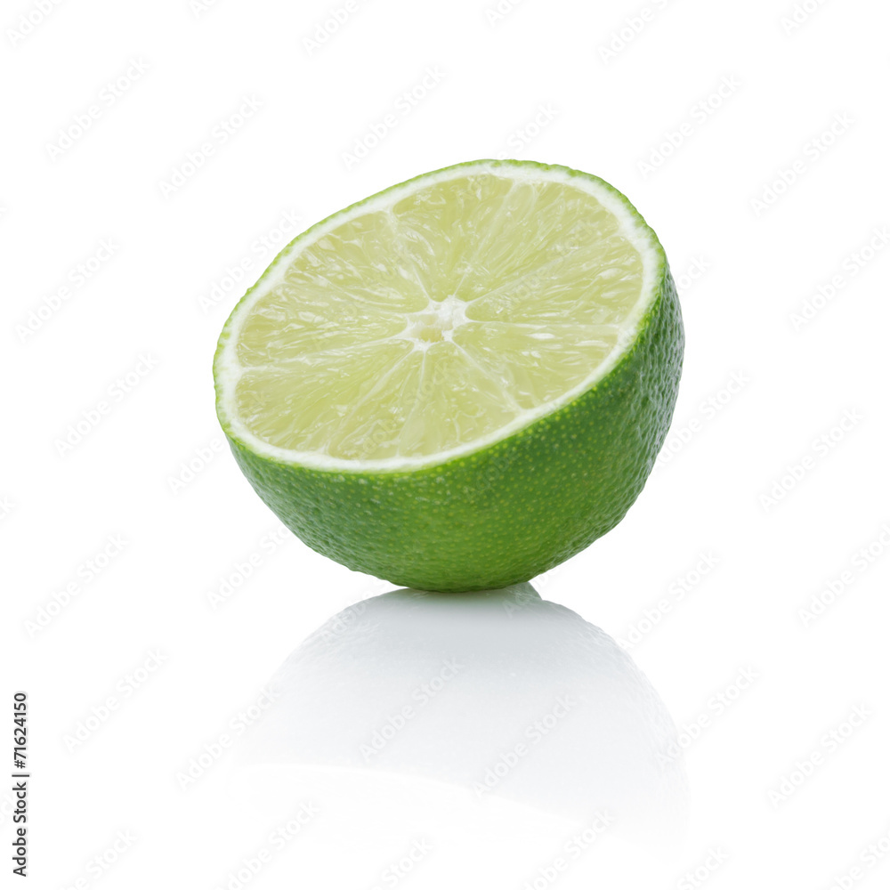half of ripe lime half of ripe lime