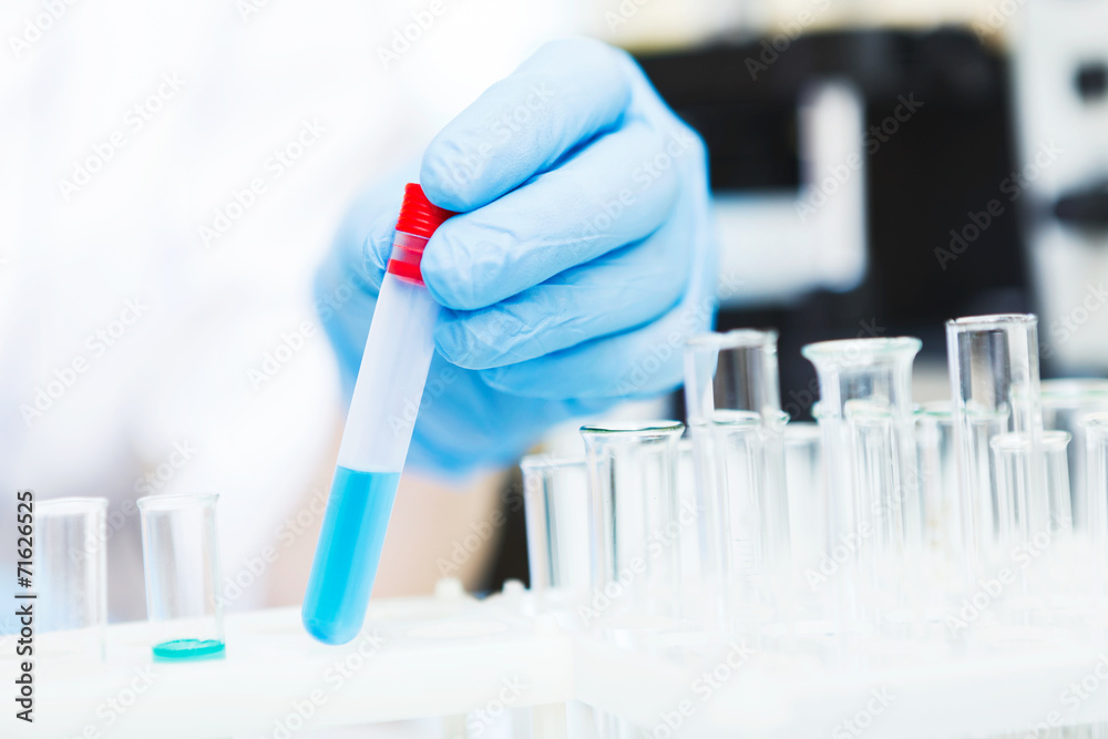 Scientist working with samples Scientist working with samples