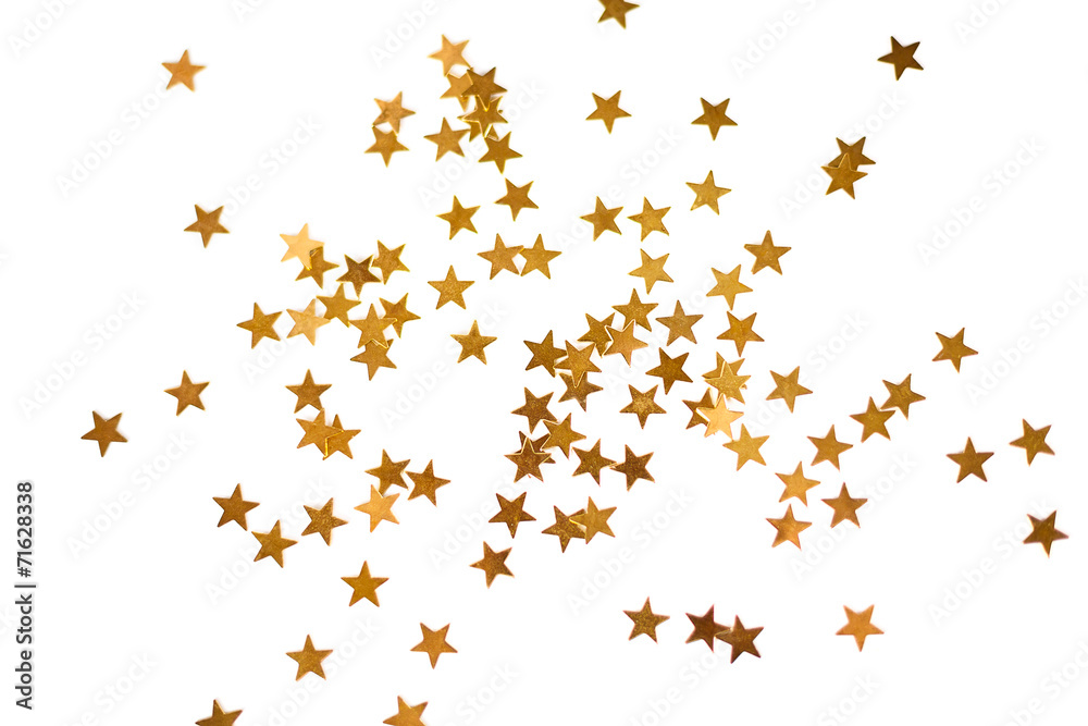 Holiday background with little golden stars