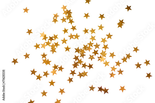 Holiday background with little golden stars