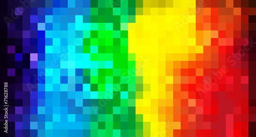 Rainbow mosaic background