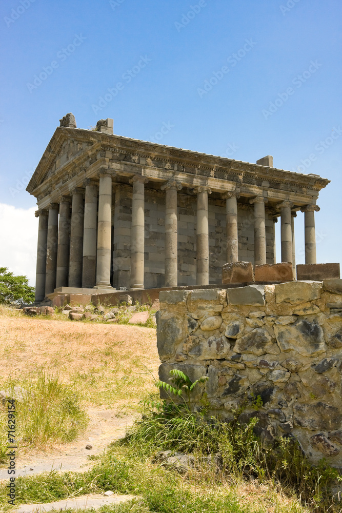 Antique temple in Garni, Armenia