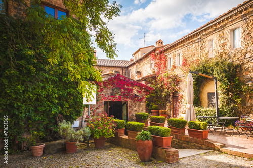Tuscan city corners and alleyways, Italy
