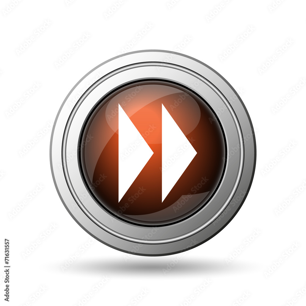 Fast forward sign icon Fast forward sign icon