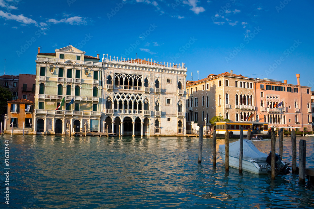 View of Grand canal in Venice, Italy.