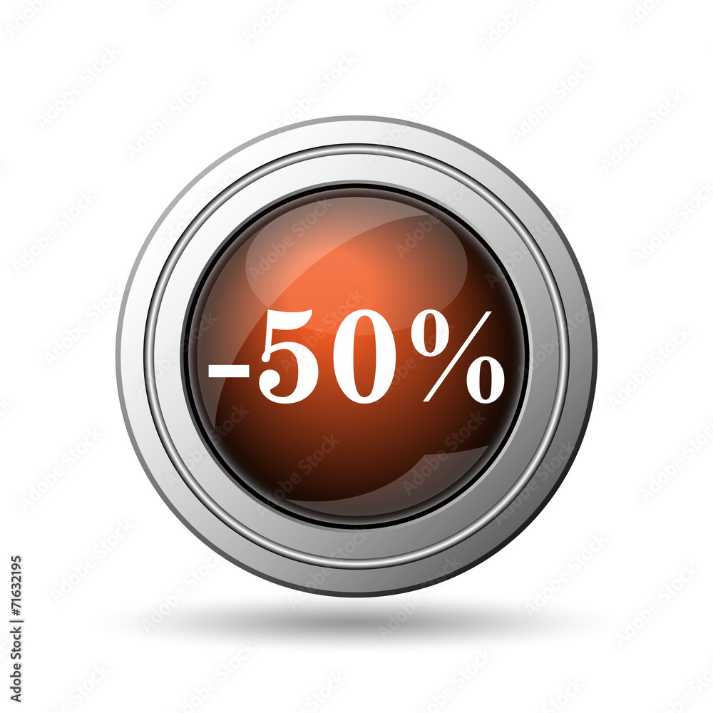 50 percent discount icon