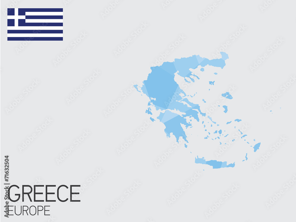 Set of Infographic Elements for the Country of Greece