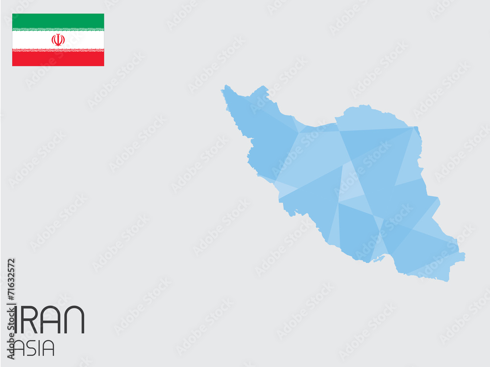 Set of Infographic Elements for the Country of Iran