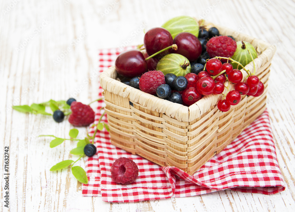 Assorted fresh berries Assorted fresh berries