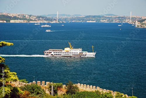 Photography A passenger boat in Istanbul
