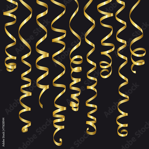 Holiday serpentine ribbons cet