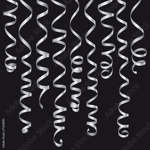 Holiday serpentine ribbons cet
