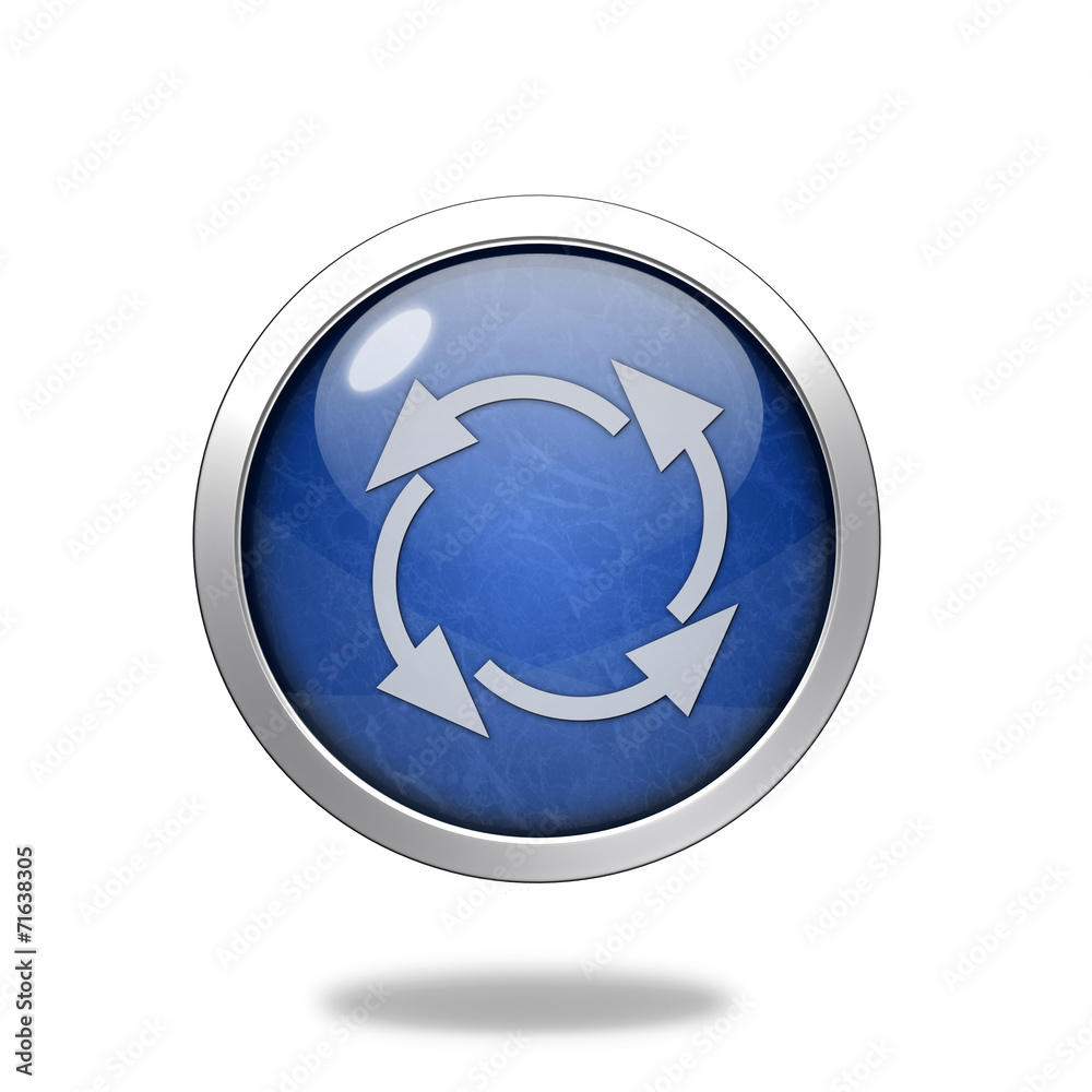 recycle circular icon on white background