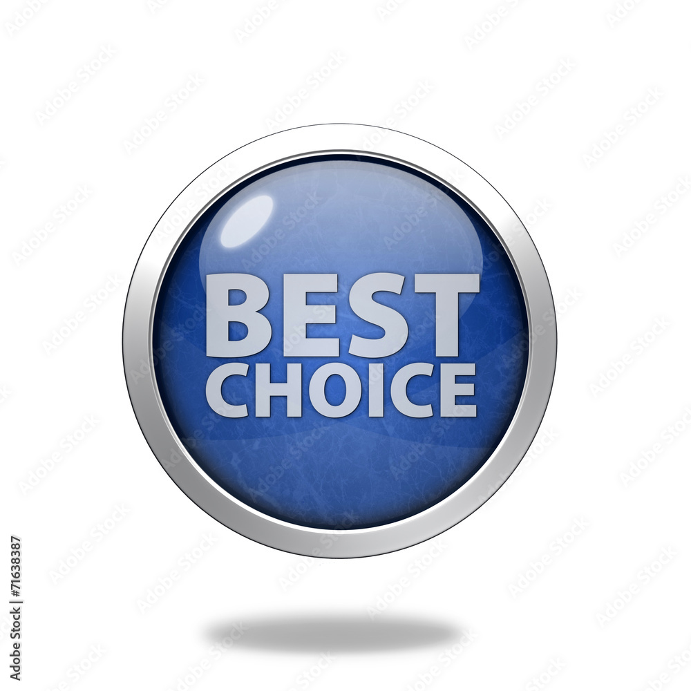 Best choice circular icon on white background Best choice circular icon on white background