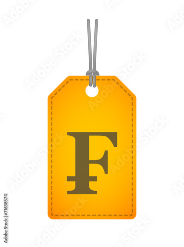 label icon with a currency sign
