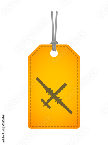 label icon with a drone