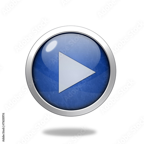 play circular icon on white background