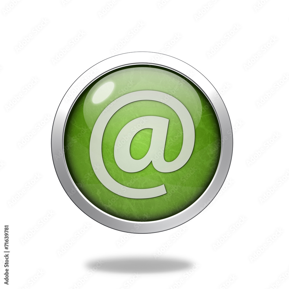 Email circular icon on white background Email circular icon on white background
