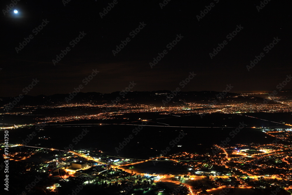 Luftaufnahmen bei Nacht