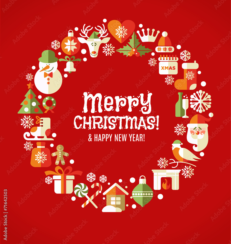 Christmas design icons set. Vector background. Christmas design icons set. Vector background.