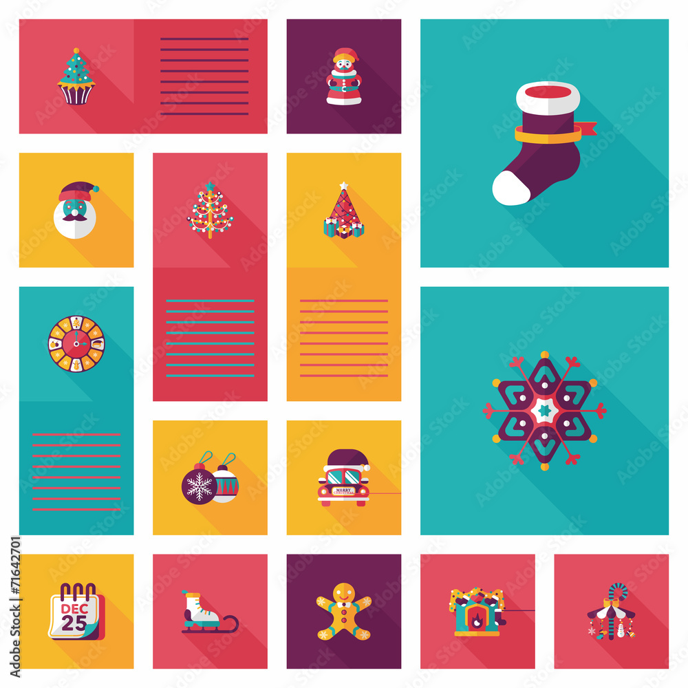 Merry Christmas flat app ui background,eps10 Merry Christmas flat app ui background,eps10