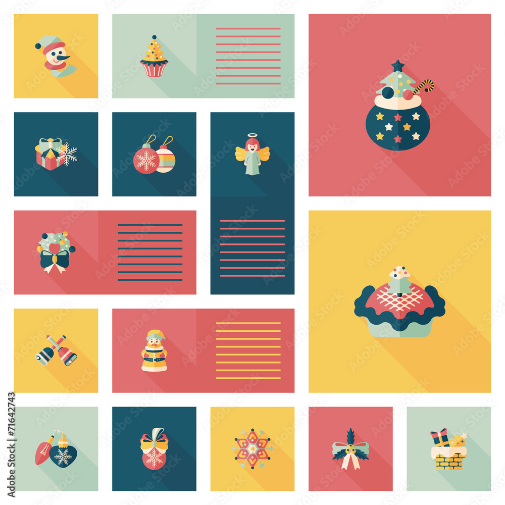 Merry Christmas flat app ui background,eps10 Merry Christmas flat app ui background,eps10