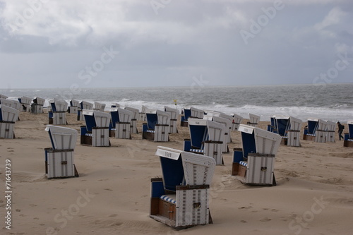 Verlassene Strandkörbe