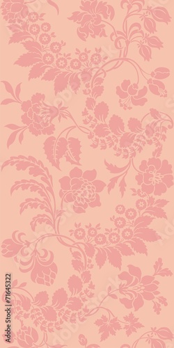 wedding card design, paisley floral pattern , India