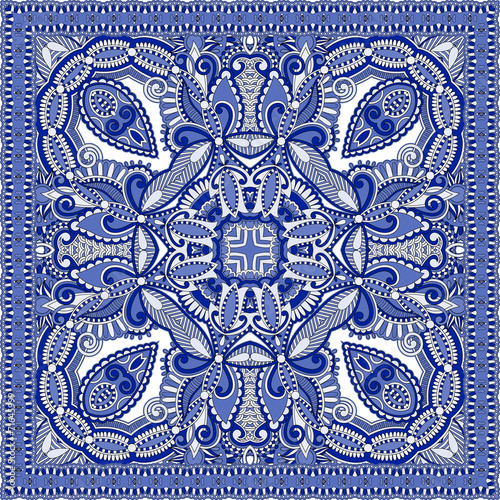Traditional ornamental floral paisley bandanna