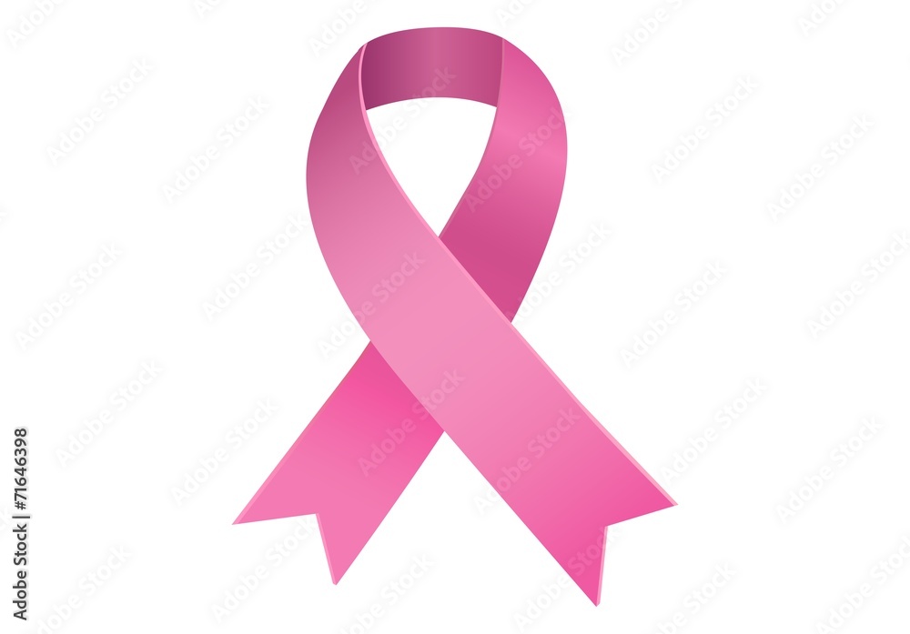 Breast cancer awareness ribbon - obrazy, fototapety, plakaty 