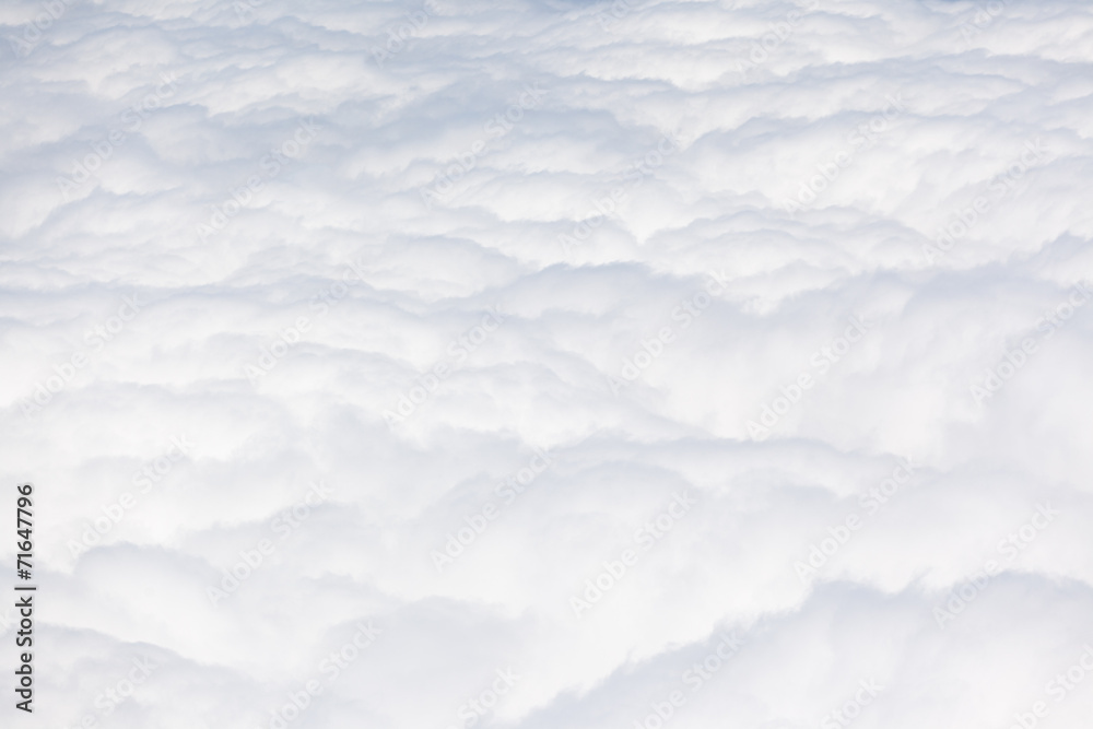 Fototapeta premium mer de nuages, vue d'avion