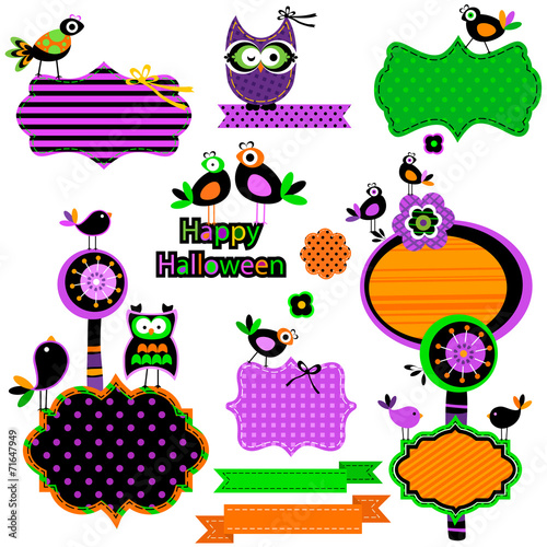 Halloween funny design elem...
