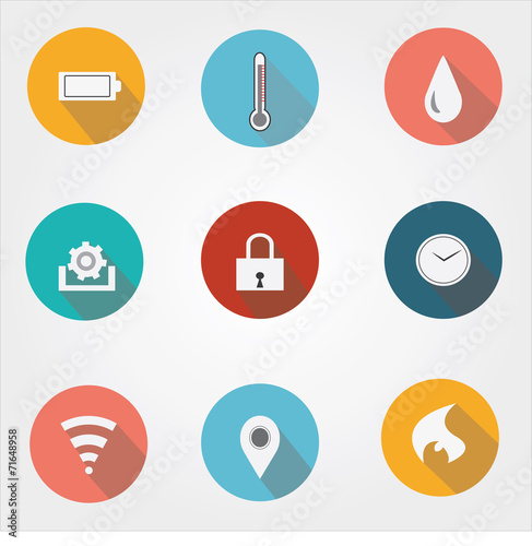 feature ,specification icons for industries, companies,business